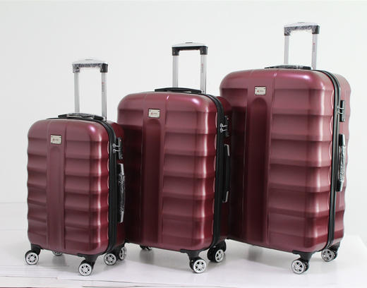 银座经典纯色静音万向轮加厚耐摔旅行箱拉链箱A-8887 商品图1