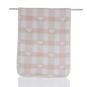 爱婴情浓桃心纱布童巾AF035#25*50