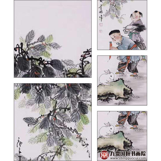 高云鹏《童趣图》34cm*138cm*4 人物四条屏作品 客厅/书房/茶室挂画 商品图5