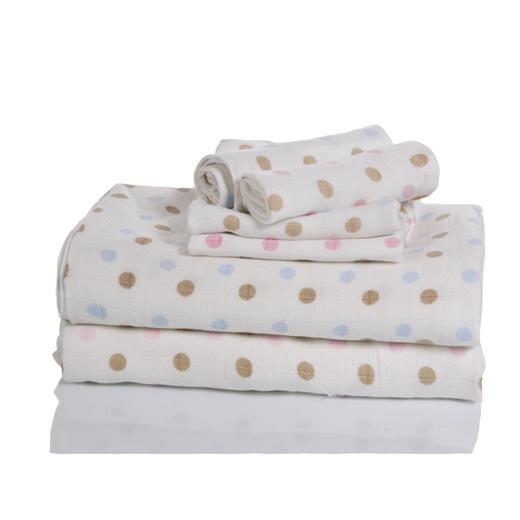 爱婴情浓印花纱布方浴巾AF039#100*100（单条） 商品图0