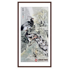 冯志光《清风》68*138cm 花鸟竖幅作品 卧室/餐厅挂画