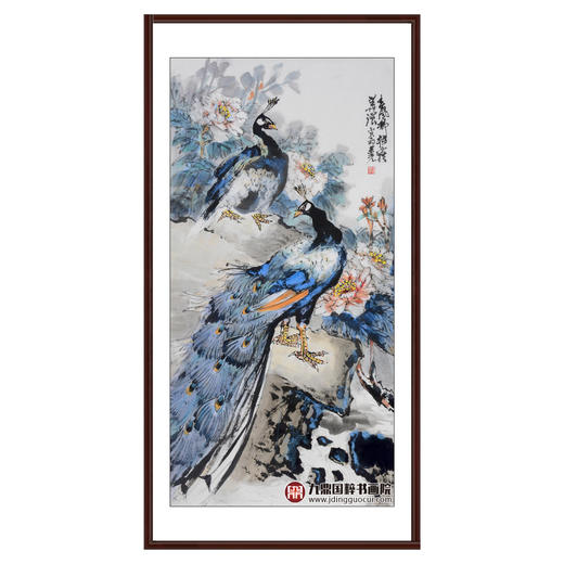 冯志光《春风拂槛露华浓》68*138cm 花鸟竖幅作品 卧室/餐厅挂画 商品图0