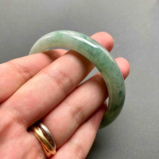 糯种飘花翡翠手镯52.6 商品图8