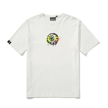 MISHKA NYC 大眼球潮牌彩色涂鸦眼球印花T恤男女同款潮流情侣短袖 商品图3