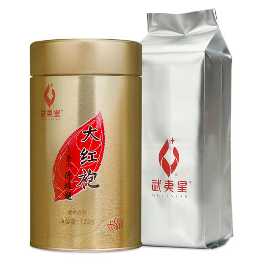 武夷星AM800大红袍茶叶罐装125g 武夷岩山茶大红袍散装茶叶乌龙茶 商品图5