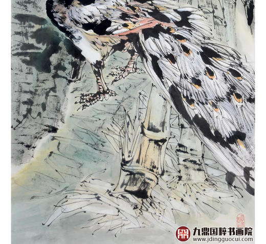 冯志光《清风》68*138cm 花鸟竖幅作品 卧室/餐厅挂画 商品图4