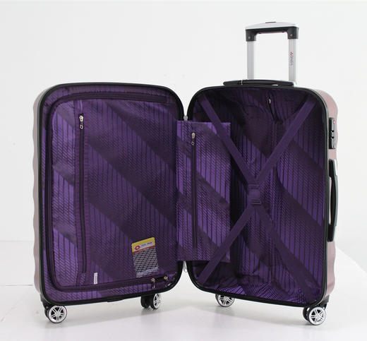 银座经典纯色静音万向轮加厚耐摔旅行箱拉链箱A-8887 商品图10