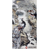 冯志光《听泉》68*138cm 花鸟竖幅作品 卧室/餐厅挂画 商品缩略图1