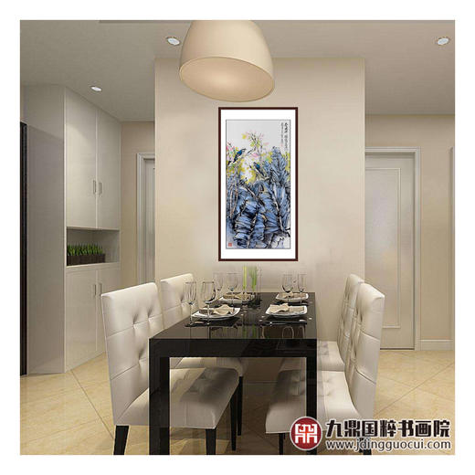 冯志光《春风拂槛露华浓》68*138cm 花鸟竖幅作品 卧室/餐厅挂画 商品图2