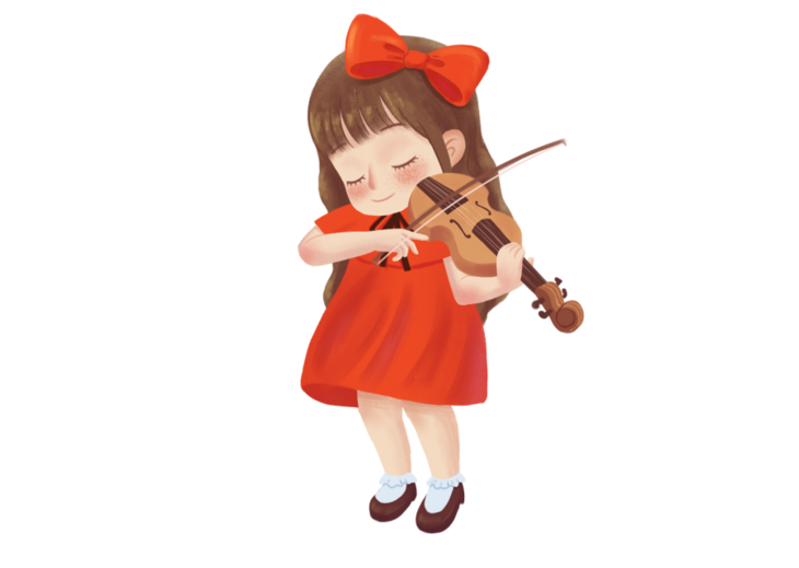 卡通可爱女孩拉小提琴原创元素副本.png