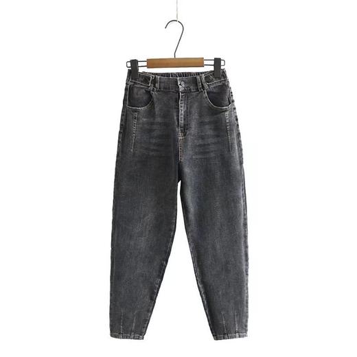 点此购买 200斤以内大码女款弹力水洗牛仔裤 糕157015 商品图9