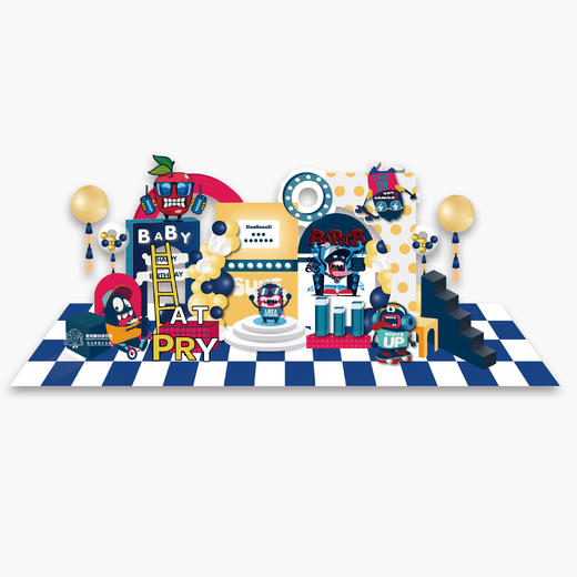 音乐潮流怪背景 商品图1