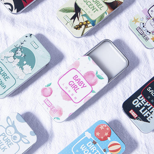 【小城伊香男女便携式固体香膏】卡通车用载彩妆卡片口袋香水 商品图2