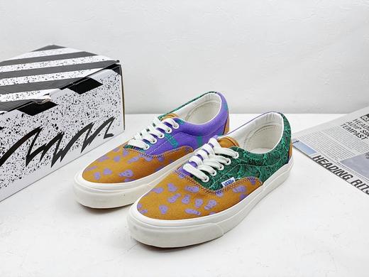 Vans Vault OG Era LX高端支线棕色骷髅 浮世绘浪低帮 硫化帆布低帮休闲板鞋 商品图0