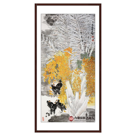 冯志光《花鸟作品》68*138cm 花鸟竖幅作品 卧室/餐厅挂画 商品图0