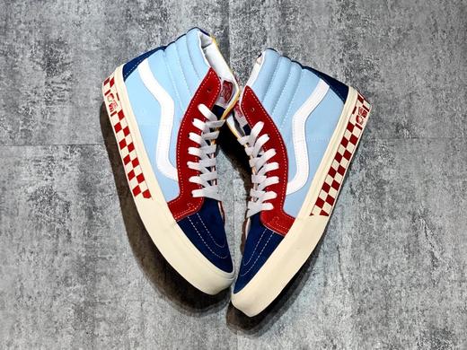 Vans SK8-Hi 安娜海姆 蓝红黄彩色拼接高帮硫化板鞋 商品图1