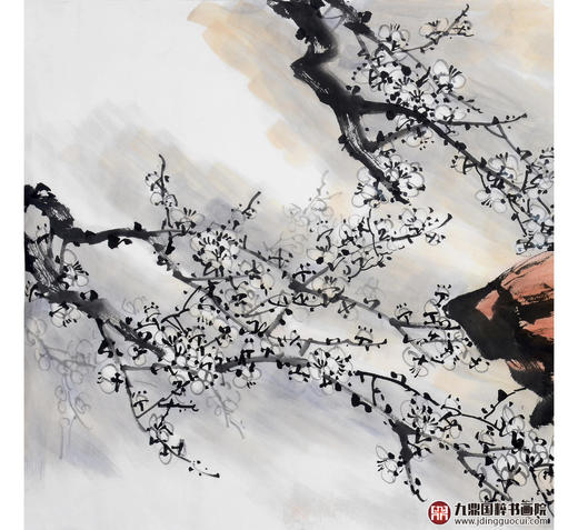 冯志光《寒香图》68*138cm 花鸟横幅作品 卧室/餐厅挂画 商品图3