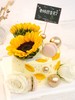 2020教师节：向日葵6寸加高戚风蛋糕，4层戚风胚+3层夹心，夹心默认火芒，其他请备注！均配送贺卡、蜡烛 商品缩略图2