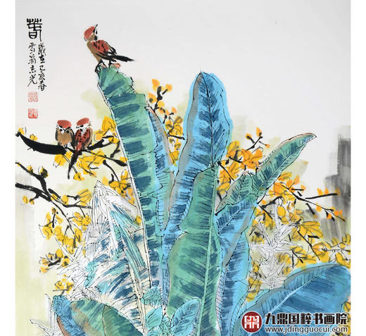 冯志光《春》68*138cm 花鸟竖幅作品 卧室/餐厅挂画 商品图3