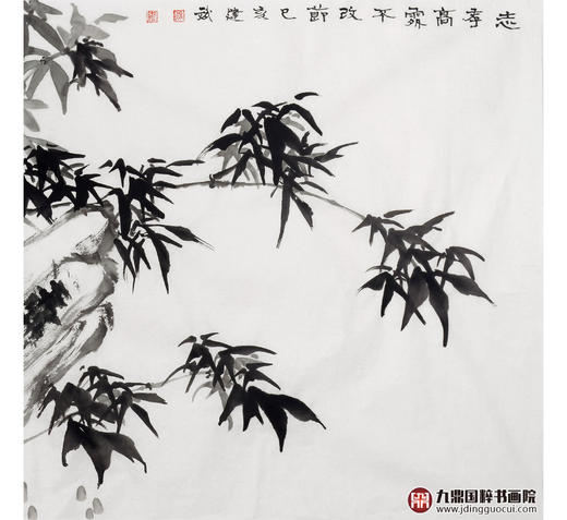 徐建斌《志存高处不改节》68*138cm 花鸟横幅作品 卧室/书房挂画 商品图4