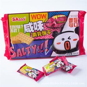 SA222咸味南乳味脆口饼干320g