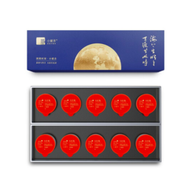 小罐茶特级 乌龙茶银罐大红袍茶叶礼盒10罐装40g