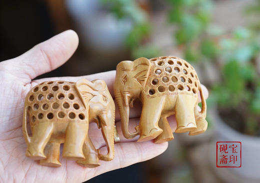 老山檀摆件·象 商品图1