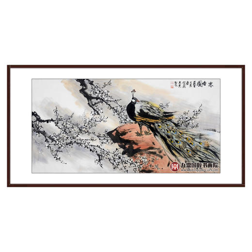 冯志光《寒香图》68*138cm 花鸟横幅作品 卧室/餐厅挂画 商品图0