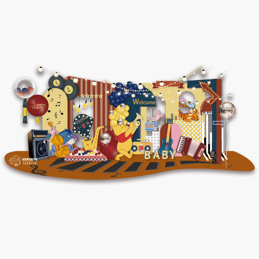 复古维尼背景 商品图1