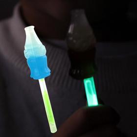 荧光蓝色可乐棒棒糖