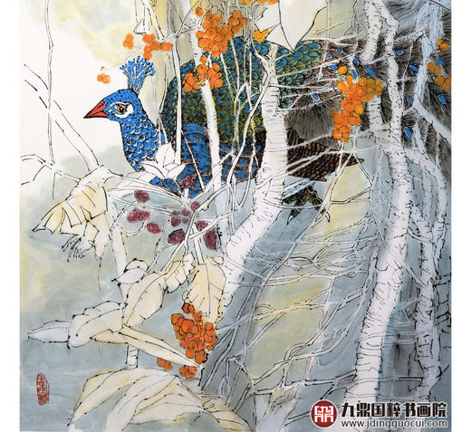 冯志光《版纳清秋》68*138cm 花鸟竖幅作品 卧室/餐厅挂画 商品图4