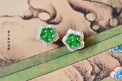 画中青莲｜戒指耳钉套装 商品图11