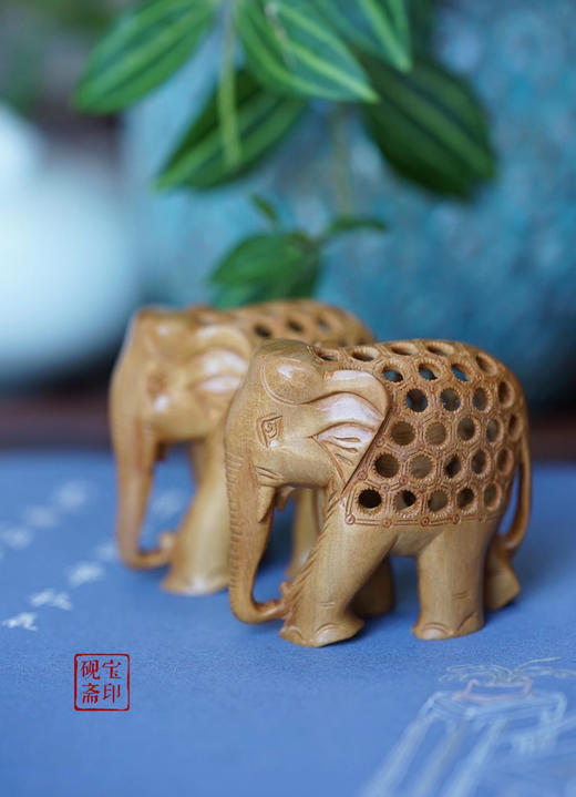 老山檀摆件·象 商品图5