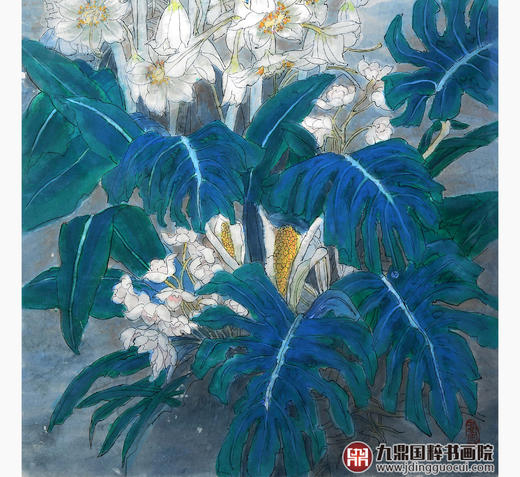 冯志光《花鸟作品》68*138cm 花鸟竖幅作品 卧室/餐厅挂画 商品图4