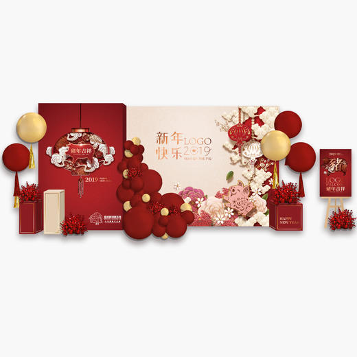 红色新年背景 商品图0
