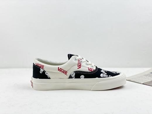 Vans Vault OG Era LX高端支线黑色骷髅 浮世绘浪低帮 硫化帆布低帮休闲板鞋 商品图2