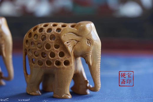 老山檀摆件·象 商品图0