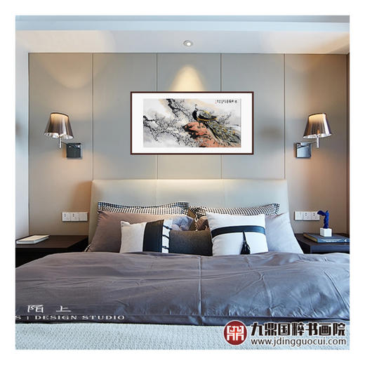 冯志光《寒香图》68*138cm 花鸟横幅作品 卧室/餐厅挂画 商品图2