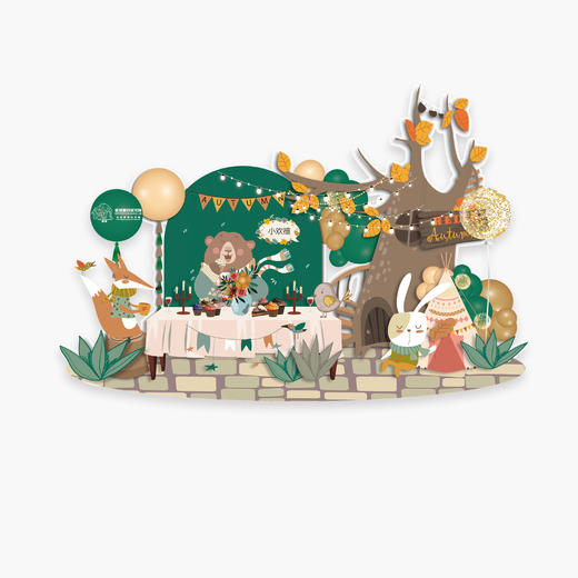 秘密森林背景 商品图0