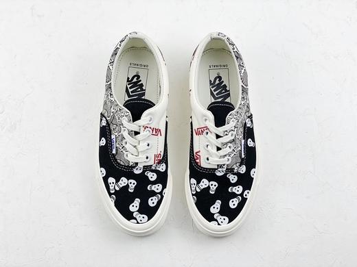 Vans Vault OG Era LX高端支线黑色骷髅 浮世绘浪低帮 硫化帆布低帮休闲板鞋 商品图1