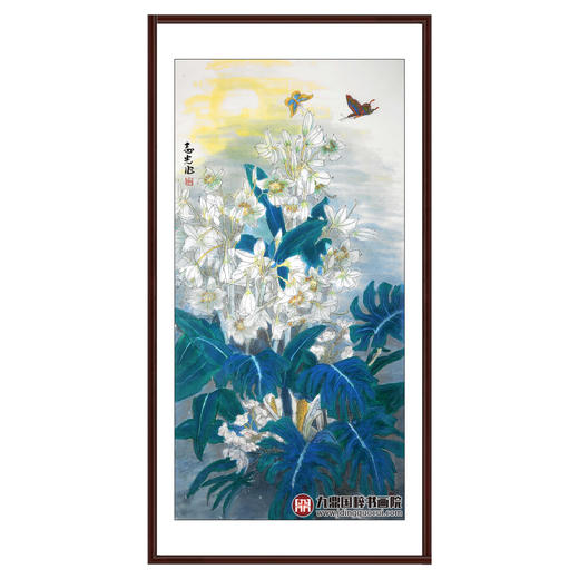 冯志光《花鸟作品》68*138cm 花鸟竖幅作品 卧室/餐厅挂画 商品图0