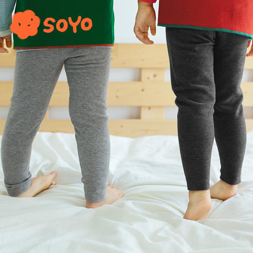 SOYO舍予良仓蚕丝加绒随型裁打底裤 商品图2