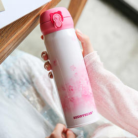 粉色樱花保温杯