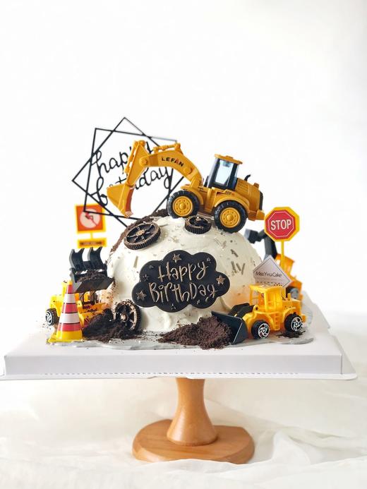 定制款裸蛋糕 - 挖挖机 商品图0