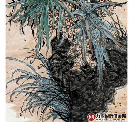 徐建斌《秋实》68*138cm 花鸟竖幅作品 玄关/茶室挂画 商品图4