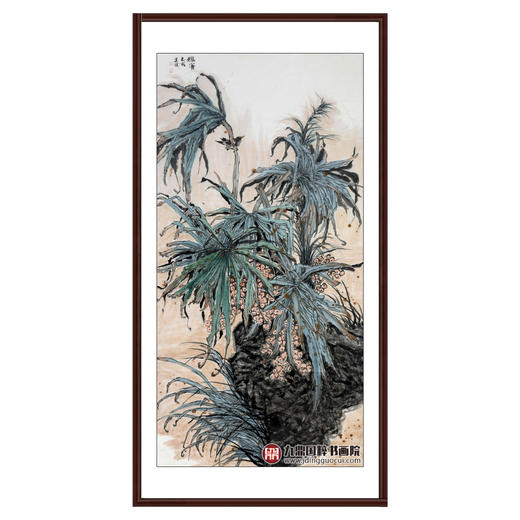 徐建斌《秋实》68*138cm 花鸟竖幅作品 玄关/茶室挂画 商品图0