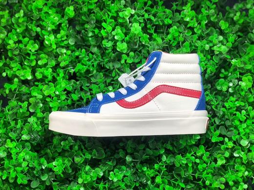 VANS Sk8-Hi 高帮Pokonyan（叮当猫）神仙配色，鞋身采用宝蓝鹿皮绒/米白帆布搭配 商品图2