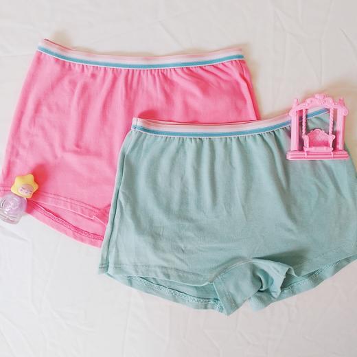 WD007二枚组女童彩色橡筋平角短裤 商品图3