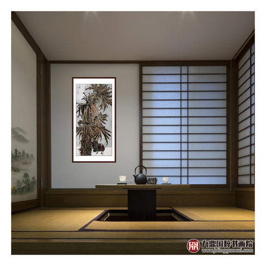 徐建斌《秋声》68*138cm 花鸟竖幅作品 玄关/茶室挂画 商品图2