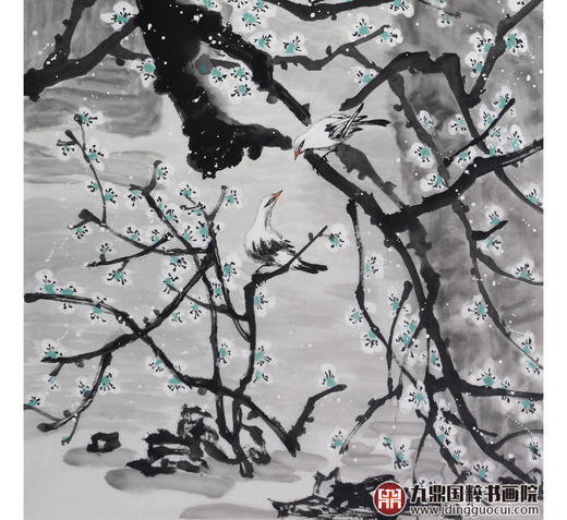 徐建斌《冰姿》68*138cm 花鸟竖幅作品 玄关/茶室挂画 商品图4